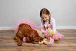 Light Pink Dog Tutu Skirt (Medium)