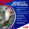 MKB Football Durable Rubber Chew Toy and Treat Dispenser