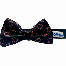 Cutie Ties Dog Bow Tie (Color: Neon Peach, size: one size)