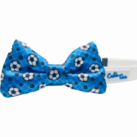 Cutie Ties Dog Bow Tie (Color: Soccer Ball, size: one size)