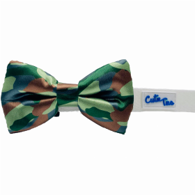 Cutie Ties Dog Bow Tie (Color: Army Camo, size: one size)