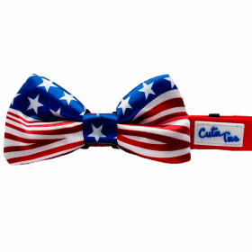 Cutie Ties Dog Bow Tie (Color: USA, size: one size)