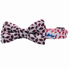 Cutie Ties Dog Bow Tie (Color: Lobster White, size: one size)