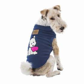 Puppy Heart in Blue and Pink (Color: Blue, size: 35)