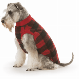 Red Check Dog Pyjamas (Color: Red, size: 35)