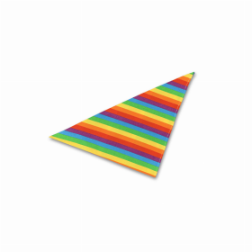 Dog Bandana (Color: Rainbow, size: Small - 20")