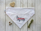 Embroidered Print - Traditional Tie-Around Dog Bandana