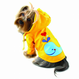 Splashing Whale Raincoat with Cotton Lining (size: large)