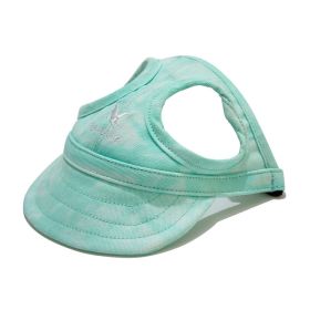 Pet Outdoor Supplies Puppy Peaked Baseball Cap (Option: Cloud Green-L)