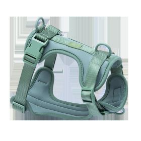 Pet Supplies Breathable Tight Body Dog Traction Vest Explosion-proof (Option: Green-XS)