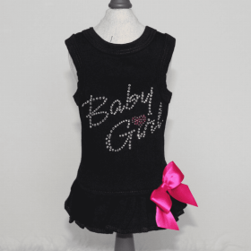 Baby Girl Dress (Color: Black, size: large)