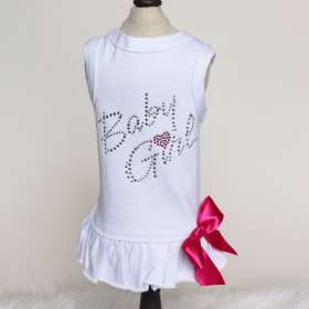 Baby Girl Dress (Color: White, size: large)