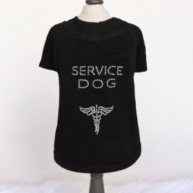 Service Dog Collection (Color: Black (Tee), size: small)