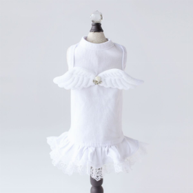 Lil Angel Dress (Color: White, size: medium)