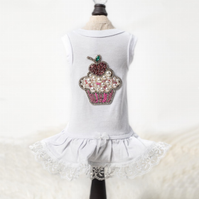 Lil Miss Cupcake (Color: White, size: XS)