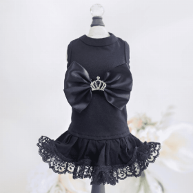 Royal Princess Dress (Color: Black, size: large)