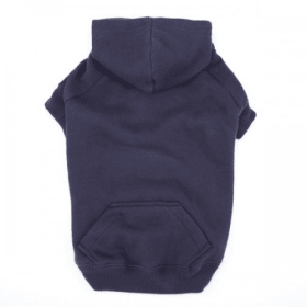 Casual Canine Basic Hoodie (Color: Blue, size: large)