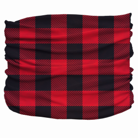 Buffalo Plaid Pup Scruff (Color: Red,Black, size: Tiny)