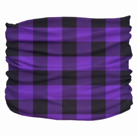 Buffalo Plaid Pup Scruff (Color: Purple,Black, size: Teeny)