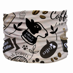 Caffeinated Canine Pup Scruff (Color: Beige, size: XS)