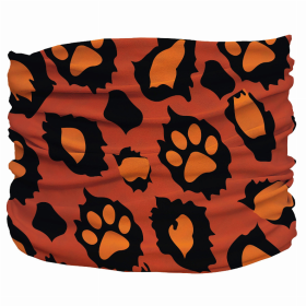 Leopawd Skin Pup Scruff (Color: Orange, size: XS)