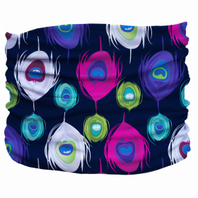 Peacock Splash Pup Scruff (Color: Multi, size: 2XL)