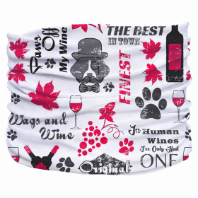 Wags and Wine Pup Scruff (Color: White,Red,Grey, size: 3XL)