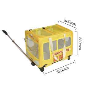 Campus Bus Outbound Trolley Box Cat Nest (Color: yellow)