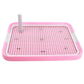 Pet Toilet With Column Bedpan (Option: Pink-49x37cm)