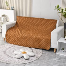 Pet Warm Waterproof Brushed Sofa Cushion (Option: Camel-210x304cm)