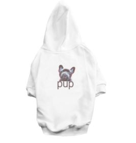 Pet Clothing Dog Hoodie Compared To Bear Cotton Hoodie (Option: White-XL)