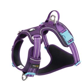 Dogs Pet Harness Reflective Hand Holding Rope (Option: Purple-L)