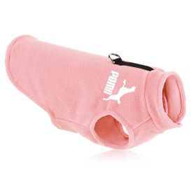 Pet Pull Loop Vest Thickened Dog Jacket (Option: Plush Vest Pink-XXL)