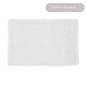 Pet Blanket Dog Bed Cat Winter Thermal Blanket (Option: White Blanket-XL)