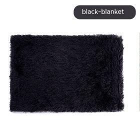 Pet Blanket Dog Bed Cat Winter Thermal Blanket (Option: Black Blanket-XXXL)